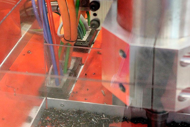 Cable entry strain relief machine tools