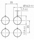 Zumbador OKNMSGL+SGILR-24V, formato Saliente, IP65, taladro Ø 16, Serie OKTRON