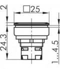 Familia completa OKTRON JUWEL, formato rasante, IP65, taladro 23,1x23,1