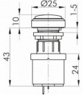 Interruptor selector de maneta RKWBLM..., Saliente, IP65, taladro Ø 16, Serie OKTRON-R