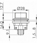 Interruptor selector de maneta SSTAOI, rasante, IP65, taladro Ø 22, Serie SHORTRON