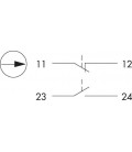 Interruptor selector de maneta SSTAOI, rasante, IP65, taladro Ø 22, Serie SHORTRON