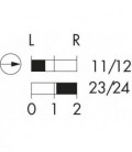 Interruptor selector de maneta SWAOI, formato rasante, IP65, taladro Ø 22, Serie SHORTRON