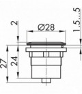 Industria 4.0 RRJ_WLA_01, formato rasante, taladro Ø 22, Serie RONTRON-R-JUWEL