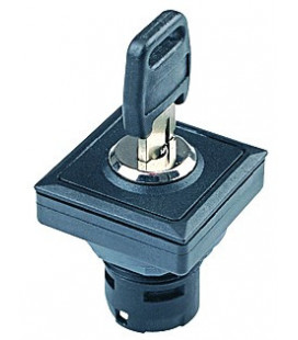 Selector de llave OKJSSA.., formato rasante, IP65, taladro 23,1x23,1, Serie OKTRON JUWEL