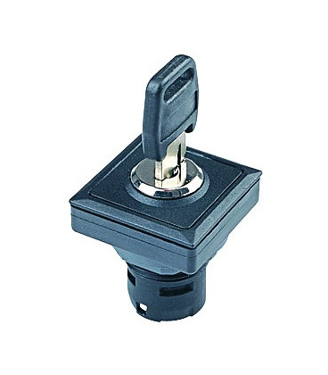 Selector de llave OKJSSA.., formato rasante, IP65, taladro 23,1x23,1, Serie OKTRON JUWEL