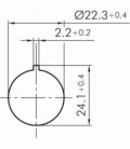 Seta de emergencia QRBUV, formato Saliente, IP65, taladro Ø 22, Serie E STOP