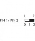 Interruptor selector de maneta SWAI_C007, IP65/IP67, taladro de 22mm con conector M12 integrado. Serie SHORTRON CONNECT, SCHLEG