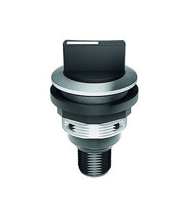 Interruptor selector de maneta SWAOI_C008, IP65/IP67, taladro de 22mm con conector M12 integrado. Serie SHORTRON CONNECT, SCHLE