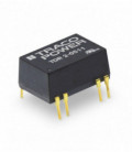 Convertidor DC DC para PCB 2W, Uin 4,5-75Vdc, Uout 5, 12, 15, ±5, ±12, ±15Vdc, TRACO POWER