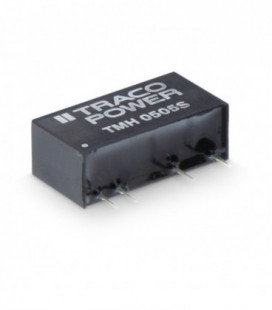 Convertidor DC DC para PCB 2W, Uin 4,5-26,6Vdc, Uout 5,12,15, ±5, ±12, ±15Vdc, TRACO POWER