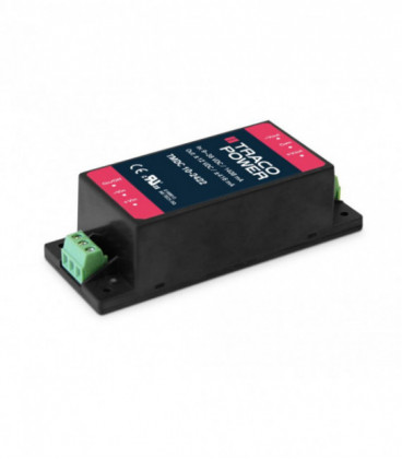 Convertidor DC DC en caja 10W, Uin 9-75Vdc, Uout 5.1, 12, 15, 24, 48Vdc, TRACO POWER