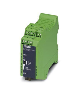 Convertidor de fibra optica para sistemas de bus de 2 hilos RS-485 (SUCONET K, Modbus ...) hasta 500 kBit/s. PHOENIX CONTACT