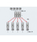 Convertidor de fibra optica para sistemas de bus de 2 hilos RS-485 (SUCONET K, Modbus ...) hasta 500 kBit/s. PHOENIX CONTACT