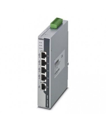 Switch POE no gestionable con 4 puertos PoE RJ45 10/100/1000 Mbit/s y 1 RJ45 10/100/1000 Mbit/s. PHOENIX CONTACT