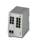 Switch gestionable 14 puertos RJ45,10/100 Mbit/s, 2 interfaces de F.O. tipo SFP con vel.100 Mbit/s, serie 2000, PHOENIX CONTACT