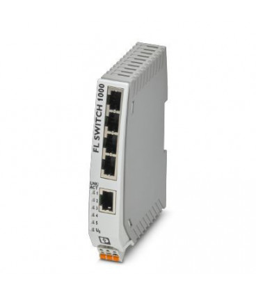 Switch NO gestionable 5 puertos RJ45, 10/100 Mbit/s, serie 1000, PHOENIX CONTACT