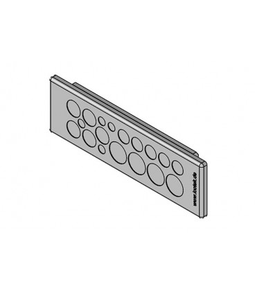 Pasamuros para cables no conectorizados, IP64, para 18 cables, color gris, serie KEL-DP, ICOTEK