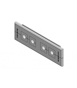 Pasamuros para cables conectorizados, IP54, membrana insertable en chapa espesor 2.8-4mm, serie KEL-QTA, ICOTEK