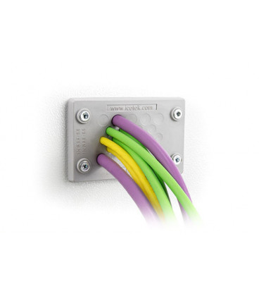 Pasamuros para cables no conectorizados, IP66/IP65, 18 cables, serie KEL-DPZ, color gris, ICOTEK