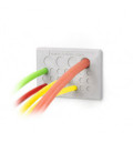 Pasamuros para cables no conectorizados, IP64, para 6 cables, color gris, serie KEL-DP, ICOTEK