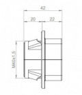 Prensaestopas partido para cables con conector, montaje en rosca M40.5, IP54, serie QVT-Click, ICOTEK