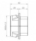 Prensaestopas partido para cables con conector, montaje en rosca M50.5, IP54, serie QVT-Click, ICOTEK