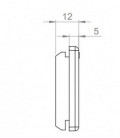 Pasamuros para cables no conectorizados, IP64, para 12 cables, color gris, serie KEL-DP, ICOTEK