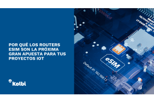 Router IoT con tecnología eSIM de Teltonika Networks para conectividad remota, segura y escalable.