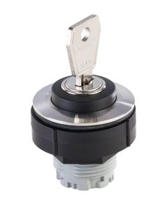Selector de llave KRJVASSA, rasante, IP65, taladro Ø 30, Inox, Serie KOMBITAST R JUWEL