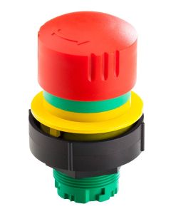 Seta de emergencia KRJUV, formato Saliente, IP65, taladro Ø 30, Serie KOMBITAST R JUWEL