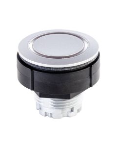 Pulsador luminoso KRJMTLR, formato rasante, IP69K, taladro Ø 30, Serie KOMBITAST R JUWEL