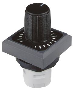 Mando para potenciómetro OKRM, formato Saliente, IP65, taladro Ø 16, Serie OKTRON