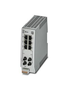 Switch gestionable 6 puertos RJ45,ETHERNET/IP,10/100 Mbit/s, 2 interfaces F.O. ST con vel.100 Mbit/s, serie 2000, PHOENIX CONTACT