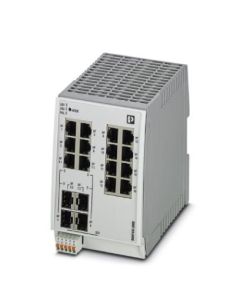 Switch gestionable 12 puertos RJ45, 10/100 Mbit/s, 2 interfaces de F.O. SFP con vel. 100 Mbit/s,2 COMBO con vel. 10/100 Mbit/s, serie 2000, PHOENIX CONTACT