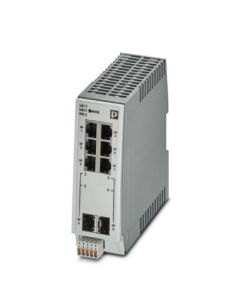 Switch gestionable 6 puertos RJ45, 10/100 Mbit/s, 2 interfaces de F.O. SFP, vel.100 Mbit/s, PHOENIX CONTACT
