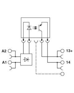 Optoacoplador, 3-48Vdc, 0,1A, serie PLC REL, Phoenix Contact