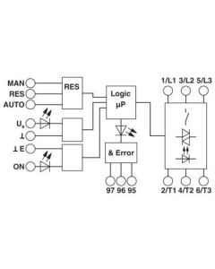 Inversor para motores AC, 42-550Vac, 9A, serie CONTACTRON, Phoenix Contact