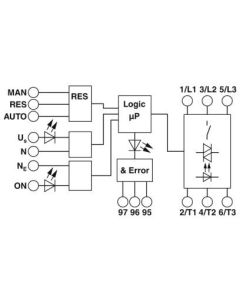 Inversor para motores AC, 42-550Vac, 9A, serie CONTACTRON, Phoenix Contact