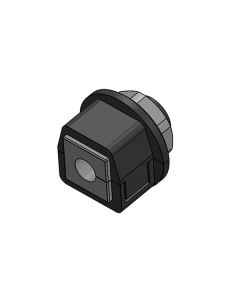 Prensaestopas partido para cables con conector, montaje en rosca M20, IP54, serie KVT, color negro, ICOTEK