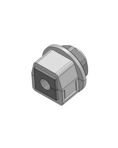 Prensaestopas partido para cables con conector, montaje en rosca M20, IP54, serie KVT, color gris, ICOTEK