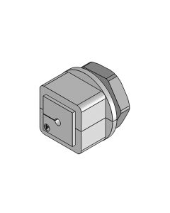 Prensaestopas partido para cables con conector, montaje en rosca M25, IP54, serie KVT, color gris, ICOTEK