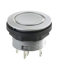 Pulsador luminoso SCTLRWF, formato rasante, IP67, taladro Ø 22, Serie SHORTRON
