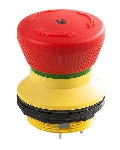 Seta de emergencia FRVKOOI, formato rasante, IP67, taladro Ø 22, Serie SHORTRON