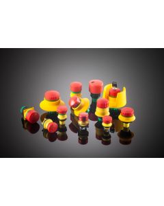 Familia completa de setas de emergencia E STOP, IP65, Serie E STOP