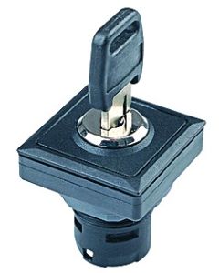 Selector de llave OKJSSA.., formato rasante, IP65, taladro 23,1x23,1, Serie OKTRON JUWEL