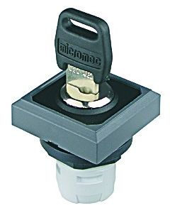 Selector de llave OKSSMA.., formato Saliente, IP65, taladro Ø 16, Serie OKTRON