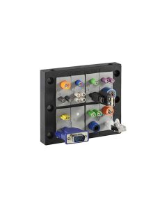 Pasamuros para cables conectorizados, IP54, 10 insertos, serie KEL-MT, ICOTEK