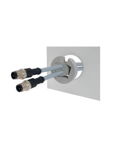 Pasamuros para cables conectorizados, IP54, membrana insertable en chapa de espesor 1.5-2.5mm, serie KEL-QTA, ICOTEK