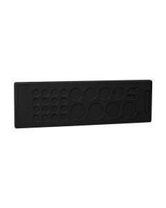 Pasamuros para cables no conectorizados, IP64, 12 cables, serie KEL-DP, color negro, ICOTEK